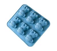 Stampo per Ghiaccio in Silicone - 6 Cavità Riutilizzabile a Forma di Scimmia - Stampo per Cubetti di Ghiaccio per Caffè | Per Raffreddare Bevande, Whisky, Cocktail, Frigo da Cucina