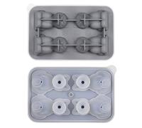Stampo per ghiaccio in silicone a 4 cavità a forma di zampa di gattino, LFGB Platinum Silicone per Bubble Tea/cocktail, lavabile in lavastoviglie