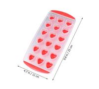 Stampo per Ghiaccio in Silicone a Forme, per Freezer e Cucina | Motivi a Stella, Cuore, Punto, Prugna e Labbra, Pulizia Facile, per Succo e Cioccolato