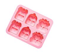 Stampo per ghiaccio in silicone realistico a 6 griglie a forma di zaino per | Stampo per ghiaccio per whisky, escursioni, viaggi, campeggio, ufficio, palestra, feste all'aperto, cocktail, cocktail