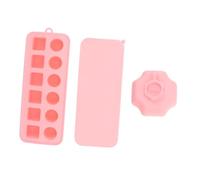 Stampo per Ghiaccio in Silicone Rosa Coperchio, 12 Mini Scomparti | Riutilizzabile e Antiaderente, Forma Compatta, per Congelatore e Cucina, Facile Rilascio e Salvaspazio