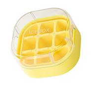 Stampo per ghiaccio multiuso in silicone, 9 griglie, facile da smontare, con coperchio, resistente agli odori, utensile da cucina in silicone resistente agli odori