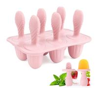 Stampo per ghiaccio per bambini, in silicone, 6 cavità per bambini, stampo per ghiaccio sul gambo, mini stampo per ghiaccio, piccolo contenitore per gelato, stampo per ghiaccio senza BPA