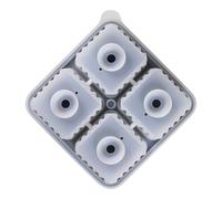 Stampo per ghiaccio per cocktail, 4 cavità, stampo per ghiaccio, a forma di cubo Lagre, facile da rilasciare, per feste, casa, bar, matrimoni, cucina, feste, bevande, degustazione di whisky, campeggio