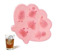 Stampo per Ghiaccio per Congelatore - in Silicone con Forme di Creature Marine - Vassoio Ghiaccio Simpatico - per Cucina, Grigliate, Riunioni Estive in Famiglia
