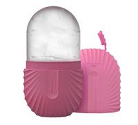 Stampo per ghiaccio per il viso, stampo per ghiaccio per il viso, in silicone per uso alimentare, rullo per massaggio facciale, strumento per la cura della pelle, strumento per massaggio viso e occhi