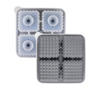 Stampo per ghiaccio per whisky, stampo per ghiaccio a 4 cavità, facile da rilasciare, per feste, campeggio, degustazione di whisky, casa, bar, feste, matrimoni, cocktail, cucina