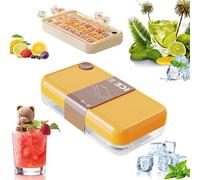 Stampo per Ghiaccio, porta ghiaccio per freezer, Vassoi per cubetti di ghiaccio, BPA libero, facile sciogliere, con coperchio, fare e servire ghiaccio senza toccare il ghiaccio, per la birra, caffè