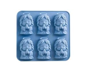 Stampo per ghiaccio riutilizzabile 3D a forma di Gesù in preghiera | per ghiaccio 3D che prega Gesù | per cucina, piscina, picnic, campeggio, bevande, whisky, bibite, succhi di limonata