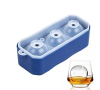 Stampo per ghiaccio rotondo riutilizzabile per uso alimentare | Stampo per cubetti di ghiaccio per whisky, cocktail, vino, caffè, succo, latte, acqua, casa, cucina, frigorifero, ristorante