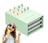 Stampo Per Ghiaccio | Set Stampo Per Gelati E Ghiaccioli,Set Accessori 2 In 1 Flessibile Con Contenitore Cubetti Facile Scolo Per Ghiaccioli Whisky Bourbon Cocktail Alimenti