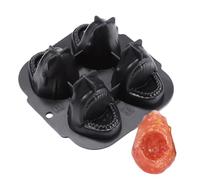 Stampo Per Ghiaccio Squalo - Strumento 3D 4 Cavità Silicone per Bevande Fredde - Per Il Ghiaccio,Per Bevande Alla Frutta Vino Succo Cocktail Whisky Caffè Famiglia Festa Casa Studenti