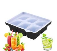 Stampo per Ghiaccio | Stampo per Ghiaccio Riutilizzabile con Coperchio 6 Comparti,Cucina Con Sformatura Facile Per Cocktail Birra Succo Whiskey | Da Viaggio per Festa Cucina Estiva Frigo Picnic