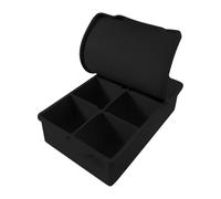 Stampo per ghiaccio - Vassoio in silicone con 6 griglie e coperchio per fare cubetti - facile da rimuovere per bevande fredde come vino succhi e cocktail