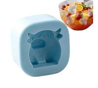 Stampo Per Ghiaccio - Vassoio In Silicone Per Animali 5x5x2,5 Cm 3D | Macchina Per Cubetti Di Ghiaccio In Silicone Alimentare Flessibile Highland Per Cocktail Di Whisky E Bevande Fredde,
