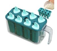 Stampo per Ghiaccioli - 8 Stampo in Silicone Riutilizzabile con Pratica Vaschetta per Surgelati | per ghiaccioli per bambini | Per feste, casa, bar, cucina, yogurt, succhi, bambini e adulti