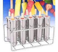 Stampo per ghiaccioli con bastoncini riutilizzabili, sacchetti e spazzola per la pulizia, strumento per la creazione di gelati fai da te