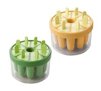 Stampo Per Ghiaccioli, Design Riutilizzabile A 8 Cavità Con Bastoncini, 11x8 Cm, Stampo Per In Silicone, S-tampo Per Ghiaccioli, Struttura Flessibile A Rilascio Facile, Per Dessert In Famiglia,