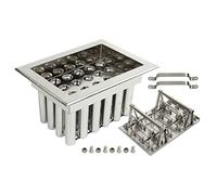 Stampo per Ghiaccioli in Acciaio Inox 304, Macchina per Stick Ghiaccioli 42x30x22 cm, Resistente e Sicuro - Ghiaccioli Pronti in 3 Minuti, Facile da Pulire, Perfetto per e Festa Estiva
