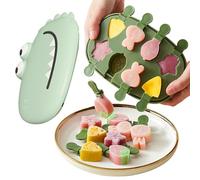 Stampo per Ghiaccioli in Silicone | 8 Forme Per Ghiaccioli Fatti In Casa - Con Bastoncini, Sforma Facile, Strumento Riutilizzabile Per Succhi Di Frutta E Snack