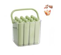 Stampo Per Ghiaccioli Lungo, Con Manico Da Trasporto, Riutilizzabile, Facile Da Sformare, Per Yogurt, Feste, Dessert, Bevande, Cibo, Campeggio, Frutta, Congelatore, Casa, Bevande (Green,L)
