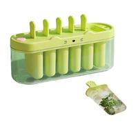 Stampo per Ghiaccioli per Bambini - Forma da 6 Cavità per Dolci Ghiacciati - Forma per Ghiaccioli e Gelati alla Frutta,per Succhi Latte Marmellata Yogurt Estate Compleanni Feste Giochi Campeggio
