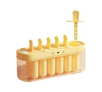 Stampo per Ghiaccioli - Preparazione dessert a 6 scomparti - Forma per Ghiaccioli e Gelati alla Frutta - per Succhi Latte Marmellata Yogurt Estate Compleanni Feste Giochi Campeggio