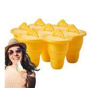 Stampo per ghiaccioli, stampo per ghiaccioli in silicone per bambini, design facile da sformato, adatto alla famiglia, stampi per dessert da picnic, supporto per ghiaccioli per bambini, 17 x 17 x 6,89