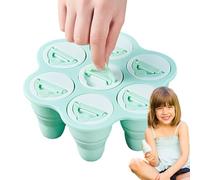 Stampo per ghiaccioli, stampo per ghiaccioli in silicone per bambini, design facile da sformato, adatto alla famiglia, stampi per dessert da picnic, supporto per ghiaccioli per bambini, 17 x 17 x 6,89