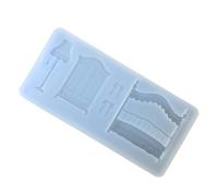 Stampo per gioielli in silicone per principianti con motivi decorativi della lampada Solidificazione rapida Facile manutenzione Texture Mold per accessori da letto