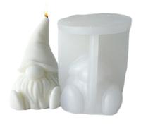 Stampo per gnomo - Stampo per candela senza volto in silicone | Strumento riutilizzabile per fai da te facile da staccare per decorazioni festive per bambini e familiari di Halloween