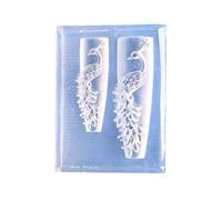 Stampo Per Goffratura In Silicone Trasparente Con Motivo A Pavone Ideale Decorazioni Con Aghi Custodie Telefoni Strumenti Professionali Nail Art