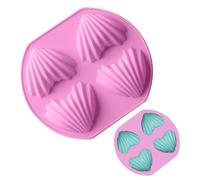 Stampo per gusci di mare per la cottura, guscio di panetteria per il cioccolato, 4 cavity love silicone Baking pan stampo per torta | Stampo per torta a tema antiaderente per la cottura, i dolci,