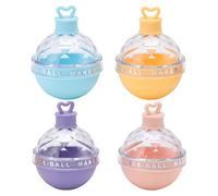 Stampo per hockey su ghiaccio Stampo per palline di ghiaccio Stampo per ghiaccio sferico grande Confezione da 4 materiali TPE AS non tossico Vassoi per ghiaccio rotondi da 6 cm