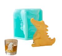 Stampo per il ghiaccio | Riutilizzabile divertente stampo per snack, ghiaccio per congelatore con disegno di dinosauri | per succo cocktail vino champagne casa ristorante campeggio