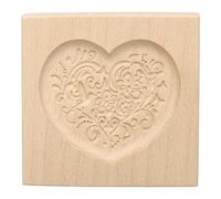 Stampo per in legno 3.94" x 3.94" a forma di cuore e fiore