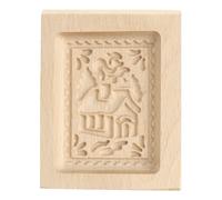 Stampo per in legno 3.94"x3.15" con casa innevata