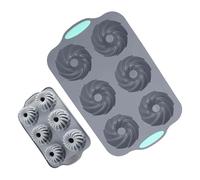 Stampo per in silicone, 6 scomparti con facile rimozione, per di ghiaccio, per cioccolato, torte, dessert, cocktail, bevande, di sapone