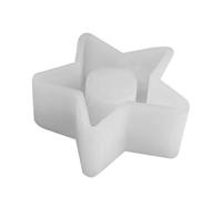 Stampo Per In Silicone - Kit Portacandele Fai-da-te, Stampo Per Pentagramma A Cuore Circolare, Resina Per Candelieri | Ornamento Da Scrivania Artigianale In Resina Epossidica, Decorazioni Per