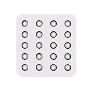 Stampo per innesto di - Stampo antiaderente a 20 fori per cellule di cera, resistente al calore, antiaderente, stabilizzazione manuale, strumenti per apicoltura per hobbisti principianti e