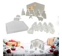 Stampo Per La Scena Della Natività | Modello per la Statua di Gesù | Stampo per la Realizzazione di Ornamenti per il Presepe di Natale | Per Gesso Resina Sapone Fatto A Mano Halloween Compleanno E Ann