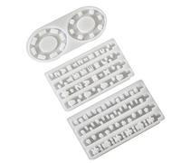 Stampo per lampada in silicone robusto e alla Forniture artigianali Accessorio per artigianato e cottura forno Riutilizzabili Disegni rotondi portatili Caste in resina