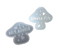 Stampo per lampada notturna a forma di fungo, strumento in silicone resistente per decorazioni fai da te, illuminazione della cameretta dei bambini, progetti artistici in gesso fatti a mano, stampi