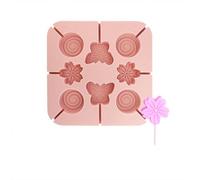 Stampo per lecca-lecca-lecca in silicone alimentare, 8 pezzi, design 3D, per caramelle fai da te, per bastoncini di cioccolato/formaggio, resistente al calore da -40 °C a 230 °C (14,9 x 1,5 cm)