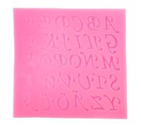 Stampo per Lettere in Silicone Rosa per Cioccolato e Dolci | Rilievo 3d Dettagli Nitidi, Finitura Antiaderente, per Torte, Biscotti, Feste e Scritte Personalizzate