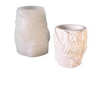 Stampo per matite in silicone a forma di gufo, ideale per realizzare vasi distintivi portapenne e oggetti decorativi, stampo in silicone per bambini