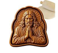 Stampo per mini pie di Natale Pressa per impasto religiosa riutilizzabile | Stampo per Pie di Natale con Gesù in preghiera Cucina e pasticceria crostate frutta dolci principianti e cristiani