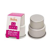 Stampo per mini wedding cake a 2 piani in alluminio Ø7 x h 8 cm