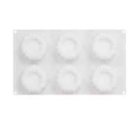 Stampo per mousse, 6 cavità in pizzo stile francese Mooncake | Stampi in silicone per cioccolatini, per fornai, genitori, hobbisti, principianti, professionisti, feste, casa, appartamento