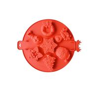 Stampo per mousse al cioccolato a tema natalizio in silicone per decorare torte gadget accessori da forno per la cottura di caramelle di Natale stampi per cioccolato
